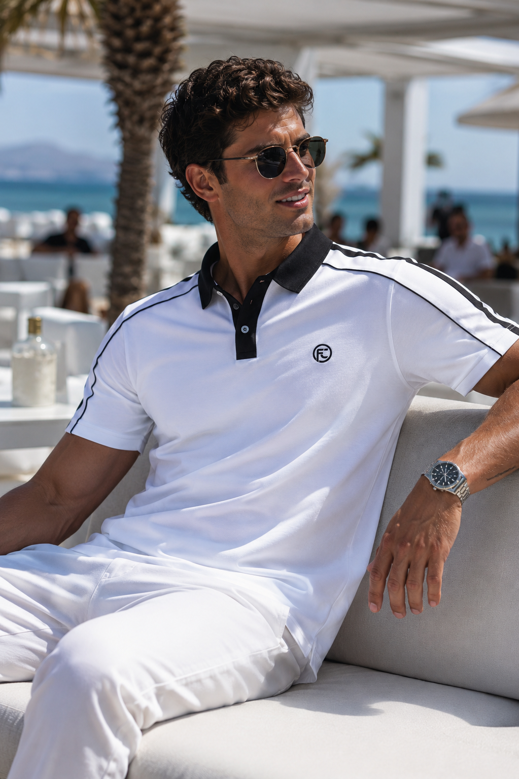 Polo FORTIS CREED 001 — White Edition