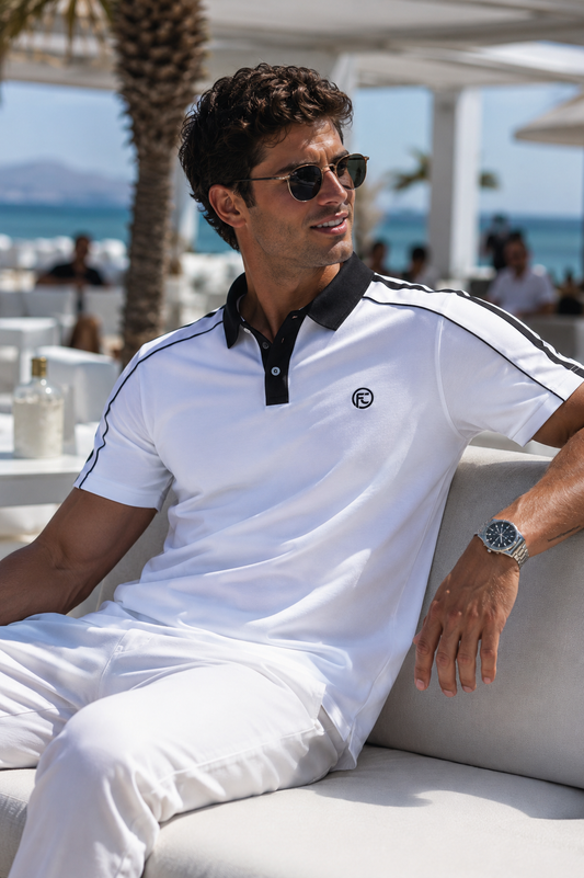Polo FORTIS CREED 001 — White Edition