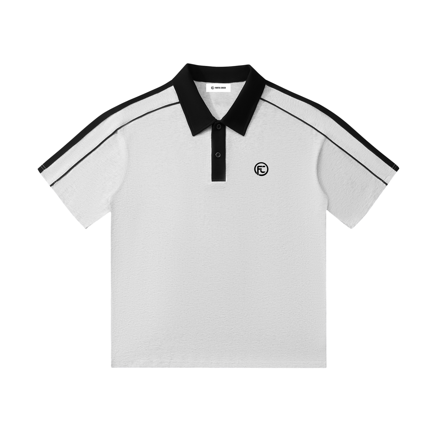 Polo FORTIS CREED 001 — White Edition