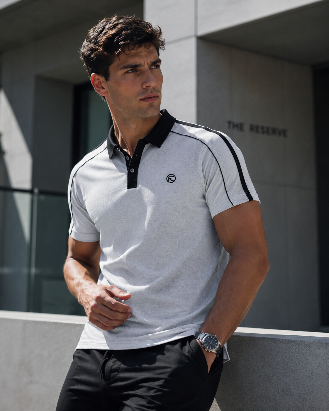 Polo FORTIS CREED 001 — White Edition