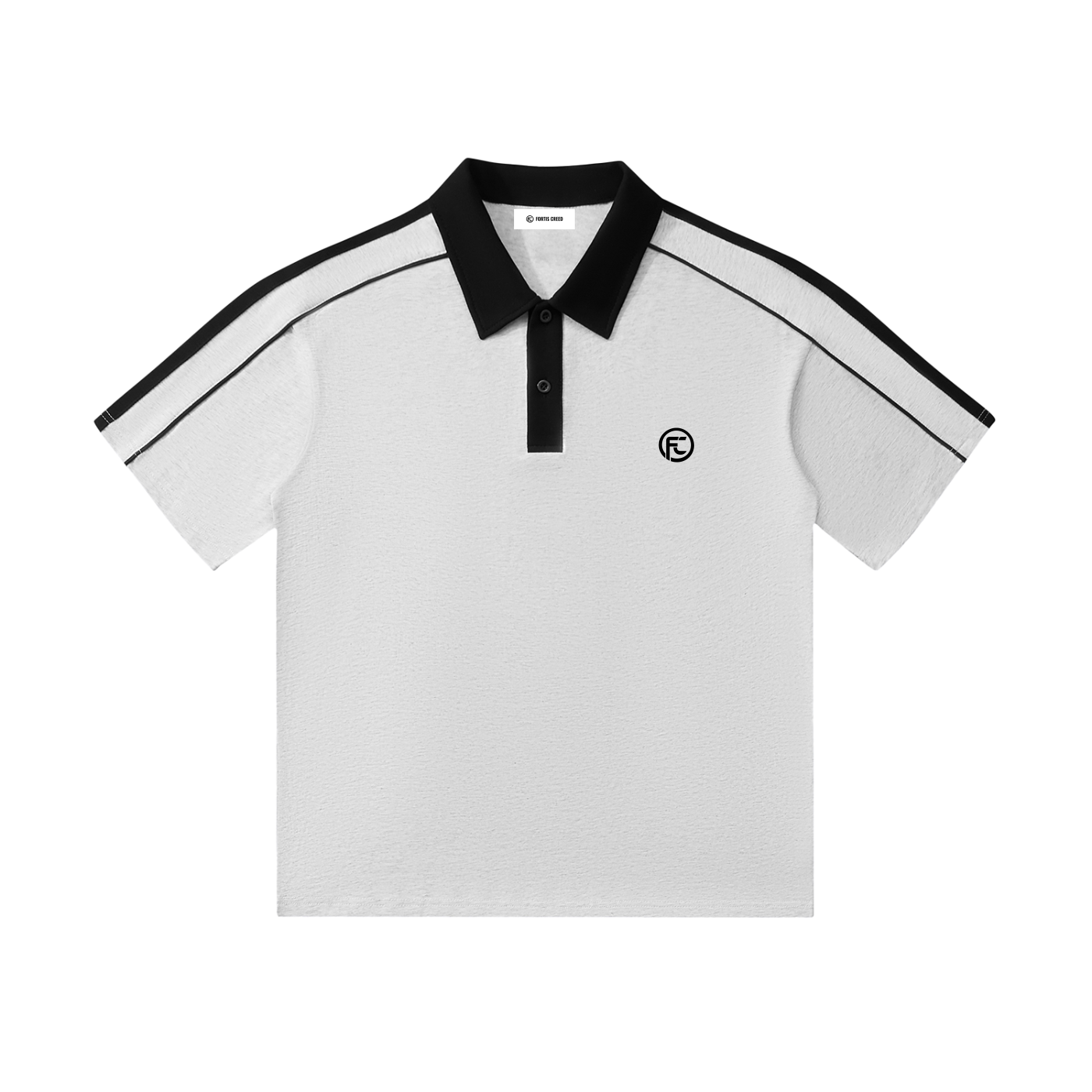 Polo FORTIS CREED 001 — White Edition