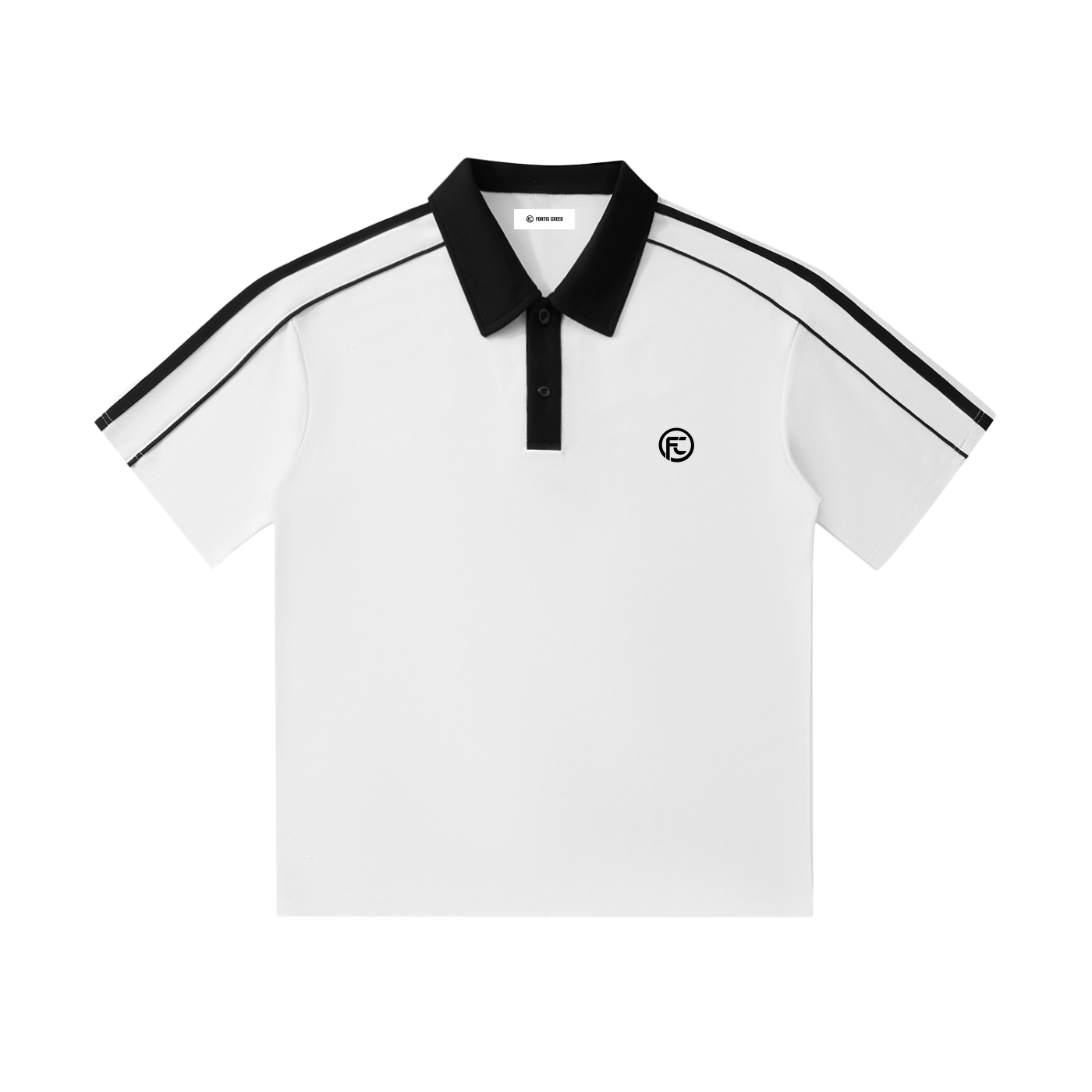 Polo FORTIS CREED 001 — White Edition